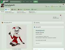 Tablet Screenshot of harleyquinnfc.deviantart.com