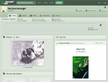Tablet Screenshot of noctourneangel.deviantart.com