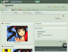 Tablet Screenshot of darksahdow.deviantart.com
