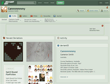 Tablet Screenshot of cammmmmmy.deviantart.com