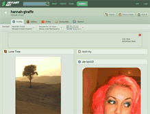 Tablet Screenshot of hannah-giraffe.deviantart.com