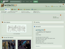 Tablet Screenshot of gambitgurlisis.deviantart.com