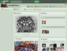 Tablet Screenshot of joe-mad-fans.deviantart.com
