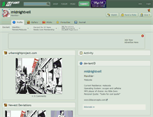 Tablet Screenshot of midnightveil.deviantart.com