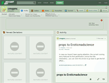 Tablet Screenshot of cmqqmc.deviantart.com