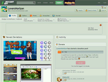 Tablet Screenshot of lovershorizon.deviantart.com