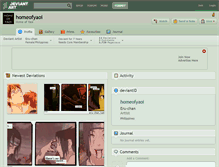 Tablet Screenshot of homeofyaoi.deviantart.com