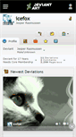 Mobile Screenshot of icefox.deviantart.com