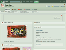 Tablet Screenshot of coru-chan.deviantart.com