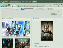 Tablet Screenshot of dromcz.deviantart.com