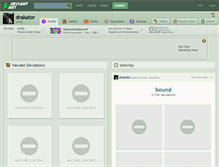 Tablet Screenshot of drakator.deviantart.com