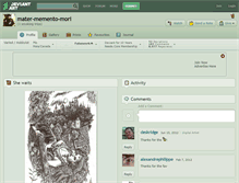 Tablet Screenshot of mater-memento-mori.deviantart.com