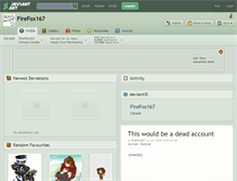 Tablet Screenshot of firefox167.deviantart.com