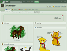 Tablet Screenshot of feathafooshizz.deviantart.com