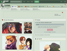 Tablet Screenshot of coriado.deviantart.com