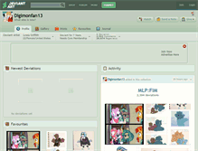 Tablet Screenshot of digimonfan13.deviantart.com