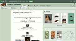 Desktop Screenshot of equine-art-reference.deviantart.com