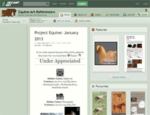 Tablet Screenshot of equine-art-reference.deviantart.com