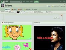 Tablet Screenshot of noehappy.deviantart.com