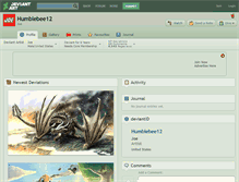 Tablet Screenshot of humblebee12.deviantart.com