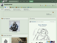 Tablet Screenshot of hayabusaman.deviantart.com