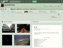 Tablet Screenshot of munkyepicking.deviantart.com