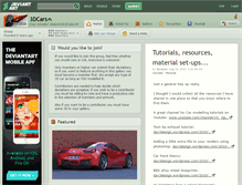 Tablet Screenshot of 3dcars.deviantart.com