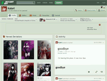 Tablet Screenshot of kutori.deviantart.com