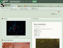 Tablet Screenshot of gforce45.deviantart.com