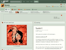 Tablet Screenshot of navare.deviantart.com