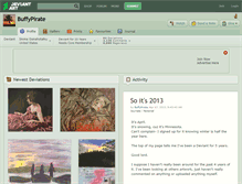 Tablet Screenshot of buffypirate.deviantart.com
