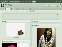 Tablet Screenshot of chaosbuggy.deviantart.com