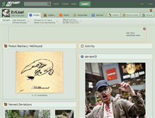 Tablet Screenshot of eviljoel.deviantart.com
