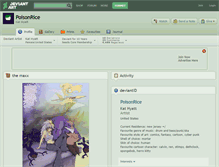 Tablet Screenshot of poisonrice.deviantart.com