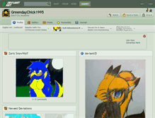 Tablet Screenshot of greendaychick1995.deviantart.com