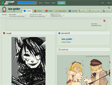 Tablet Screenshot of lala-spider.deviantart.com