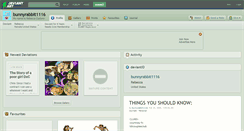 Desktop Screenshot of bunnyrabbit1116.deviantart.com