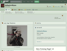 Tablet Screenshot of getbackwithyou.deviantart.com
