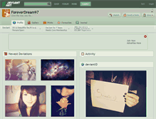 Tablet Screenshot of foreverdream97.deviantart.com