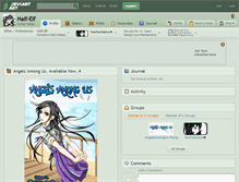 Tablet Screenshot of half-elf.deviantart.com