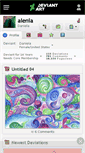 Mobile Screenshot of alenia.deviantart.com