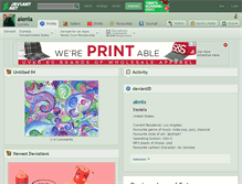 Tablet Screenshot of alenia.deviantart.com