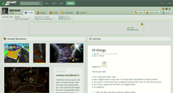 Desktop Screenshot of damoser.deviantart.com