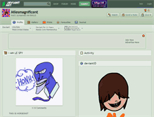 Tablet Screenshot of milesmagnificent.deviantart.com