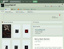 Tablet Screenshot of houseofnight-rp.deviantart.com