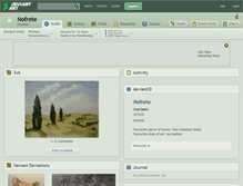 Tablet Screenshot of nofrete.deviantart.com