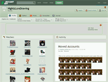 Tablet Screenshot of nightzluvsdrawing.deviantart.com