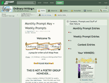 Tablet Screenshot of ordinary-writing.deviantart.com