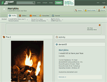 Tablet Screenshot of morrykins.deviantart.com