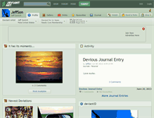 Tablet Screenshot of jeffson.deviantart.com